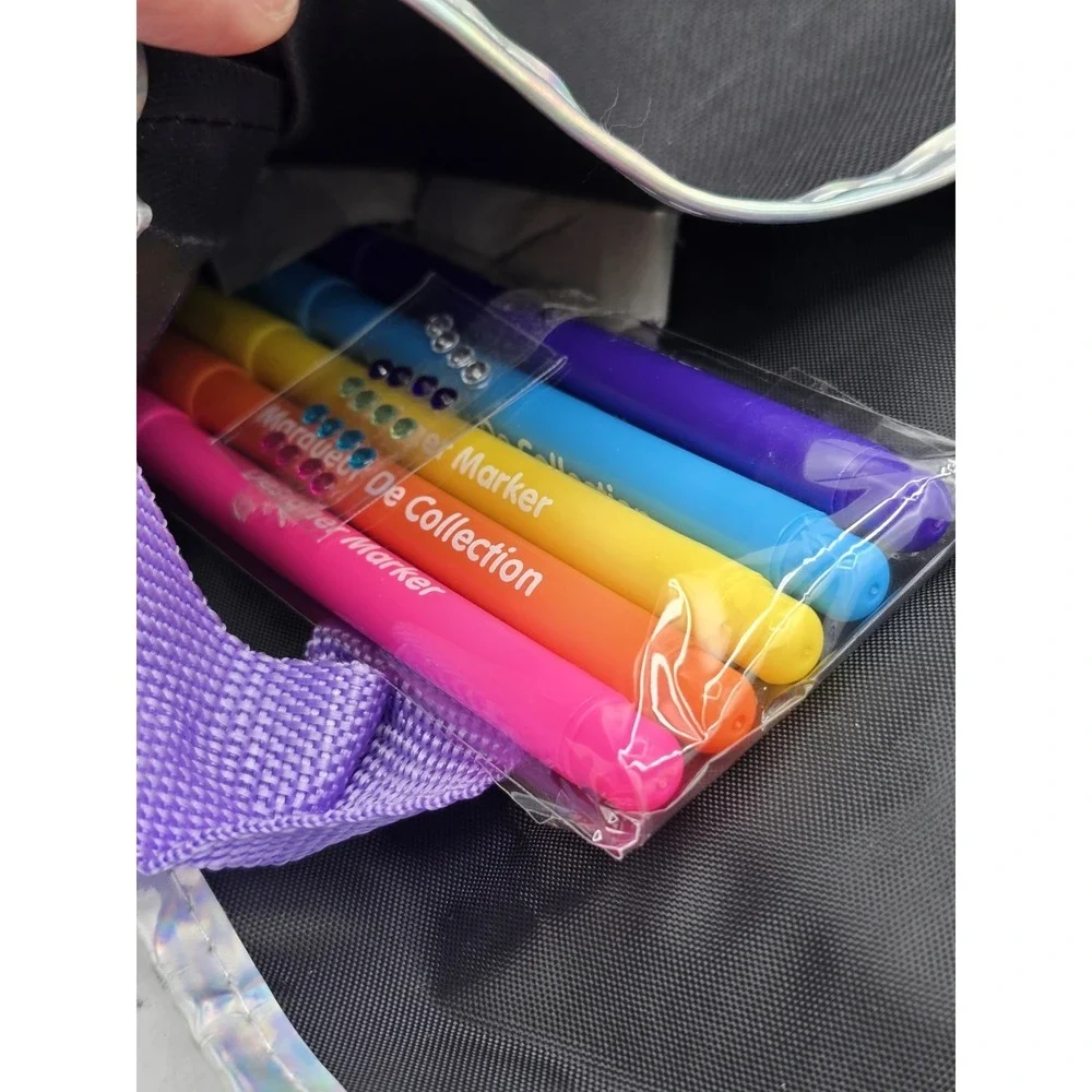 2 Lot Just My Style Unicorn Messenger Bags ‎ - Bright Markers Included